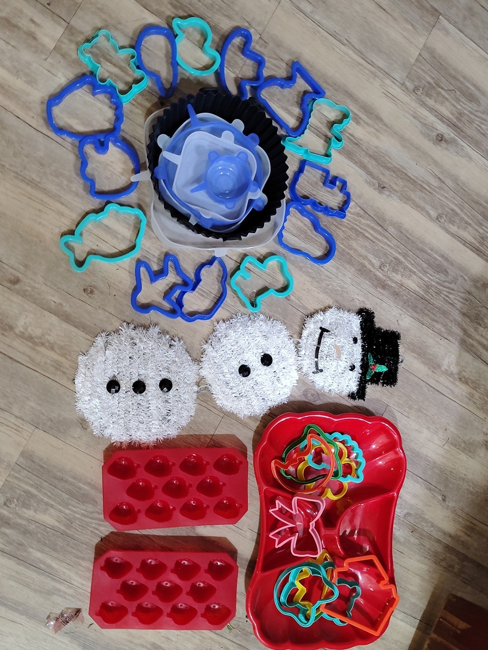 Kids Blue and Teal Cookie Cutter & Play Baking Set - Unbranded